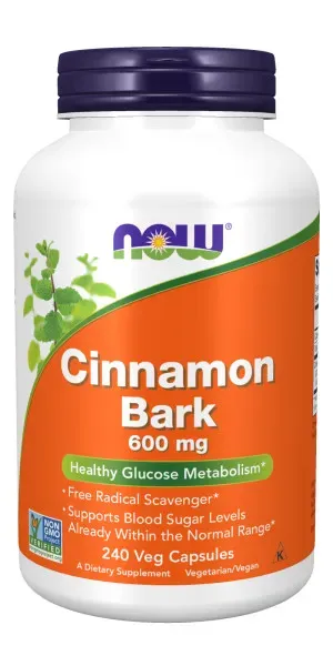 Now Foods Cinnamon Bark 600 Mg - 240 Cap