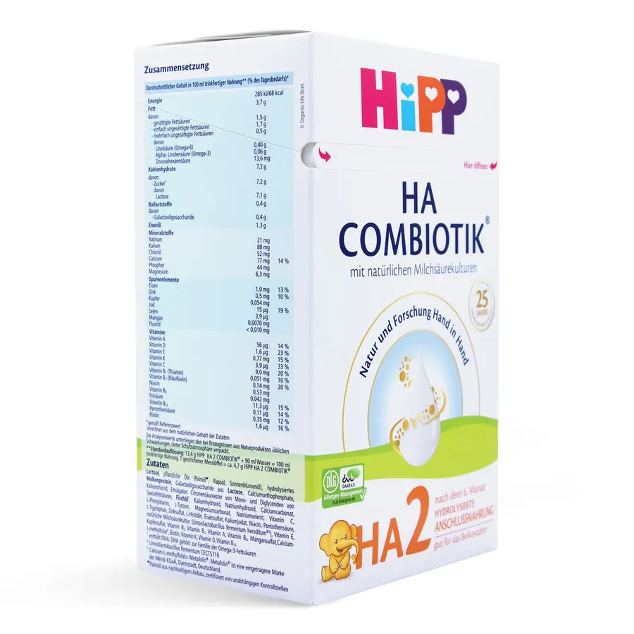 Hipp Ha Germany Hydrolyzed Stage 2 Combiotic Follow-On Infant Milk Formula