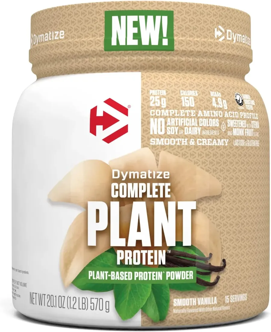 Dymatize Complete Plant Protein Vanilla - 1.2 Lb (15 Servings)