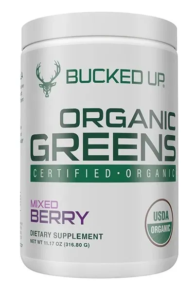 Bucked Up Organic Greens Mixed Berry - 30 Servings