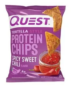 Quest Protein Chips Tortilla Style - Spicy Sweet Chili - 8 Bags