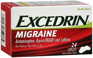 Glaxo Consumer Products - Excedrin - 00067203924 - Pain Relief Excedrin 250 mg - 250 mg - 65 mg Strength Acetaminophen / Aspirin / Caffeine Caplet 24 per Box