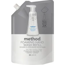 Methodprod - From: MTH00662 To: MTH01978 - Foaming Hand Wash Refill, Fragrance Free, 28 Oz
