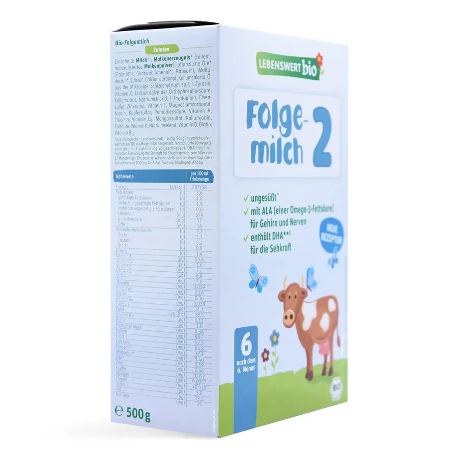 Lebenswert Folgemilch Stage 2 Organic Follow-On Infant Milk Formula