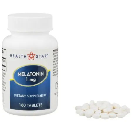 Geri-Care - 884-18-HST - Natural Sleep Aid Geri-Care 180 per Bottle Tablet 1 mg Strength
