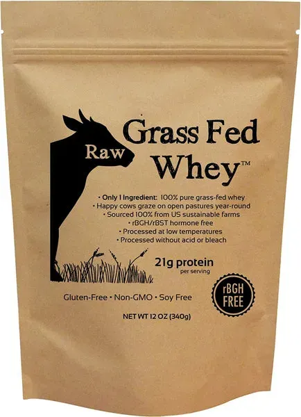 Raw Grass Fed Whey - 12 Oz