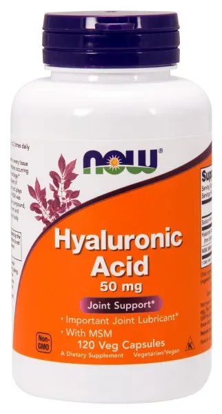 Now Foods Hyaluronic Acid 50Mg & Msm - 120 Vcap