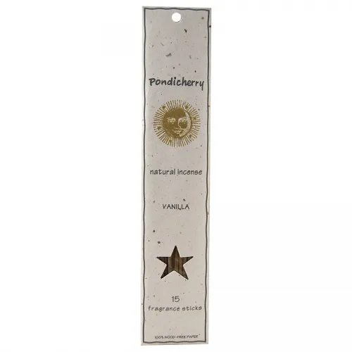 Pondicherry Natural Incense - From: 209703 To: 209712 - Vanilla Sticks 15 per package