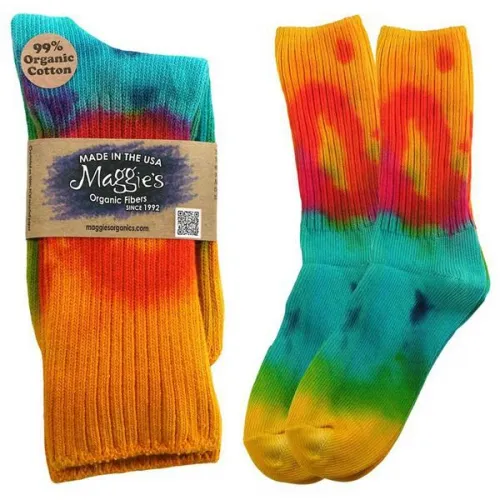 Maggie's Functional Organics - From: 215601 To: 221565 - Crew Socks Tie Dye Classic