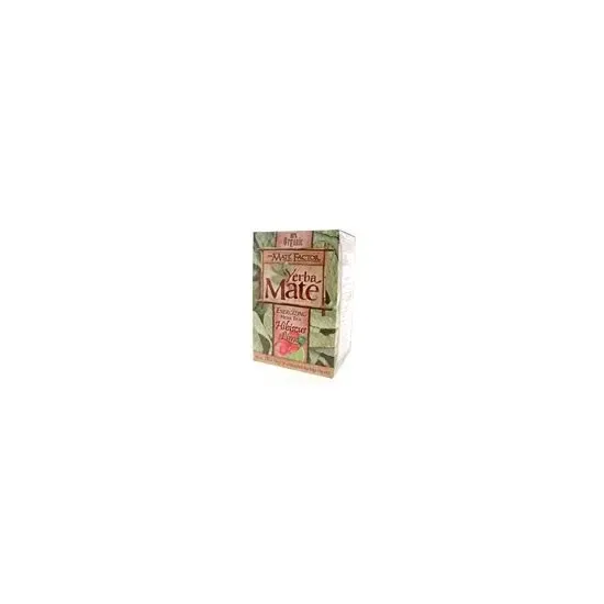 Mate Factor - From: 217740 To: 217746 - Certified Organic Yerba Mate Hibiscus Lime 20 unbleached tea bags unless noted 20 tea bags