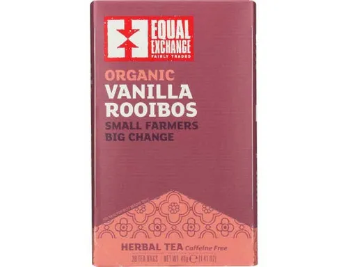 Equal Exchange - From: 224309 To: 224310 - Organic Teas C=Caffeine Rooibos Herbal Teas 20 tea bags