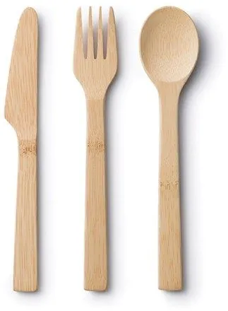 ChicoBag - From: 233320 To: 233324 - Bamboo Utensil Multipacks Fork, Knife and Spoon Set