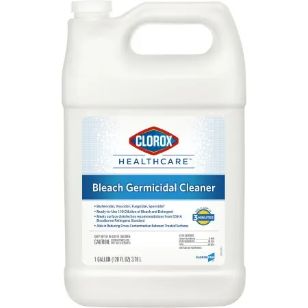 Clorox - From: 68973 To: 68978 - Healthcare Bleach Germicidal Healthcare Bleach Germicidal Surface Disinfectant Cleaner Refill Manual Pour Liquid 1 gal. Jug Fruity Floral Bleach Scent NonSterile