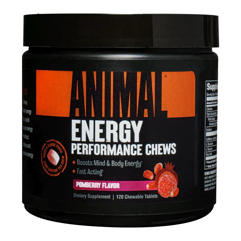 Animal Energy Chews Pomberry - 120 Chewable Tablets