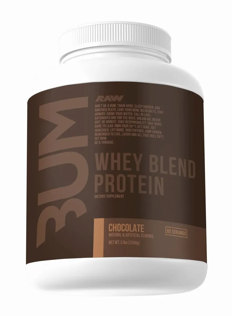 Raw Cbum Whey Blend Protein Chocolate - 5 Lb
