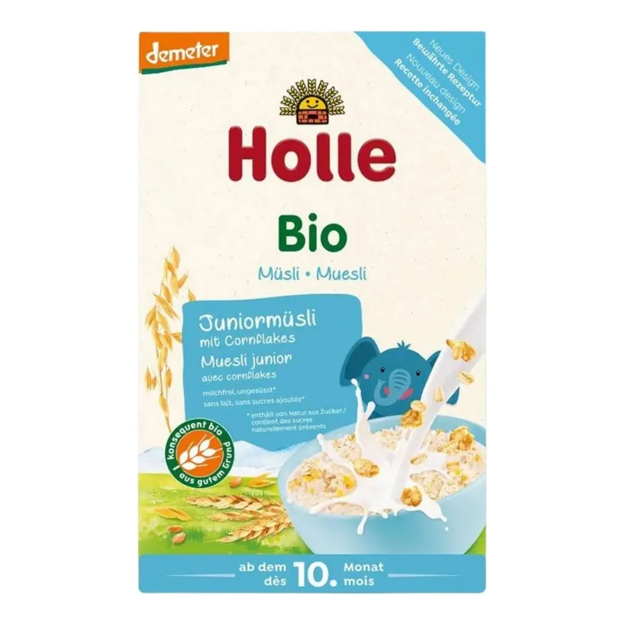 Holle® Junior Multigrain Muesli With Cornflakes Porridge 10+ Months (250G)