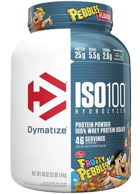 Dymatize Iso 100 Whey Protein Isolate Fruity Pebbles - 3 Lb (46 Servings)