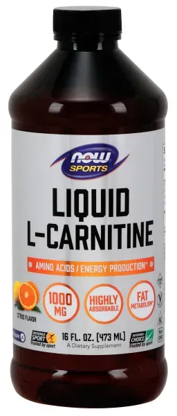 Now Foods L-Carnitine Liquid 1000 Mg Citrus - 16 Oz
