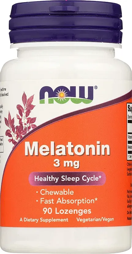 Now Foods Melatonin 3 Mg Lozenges - 90 Lozenges