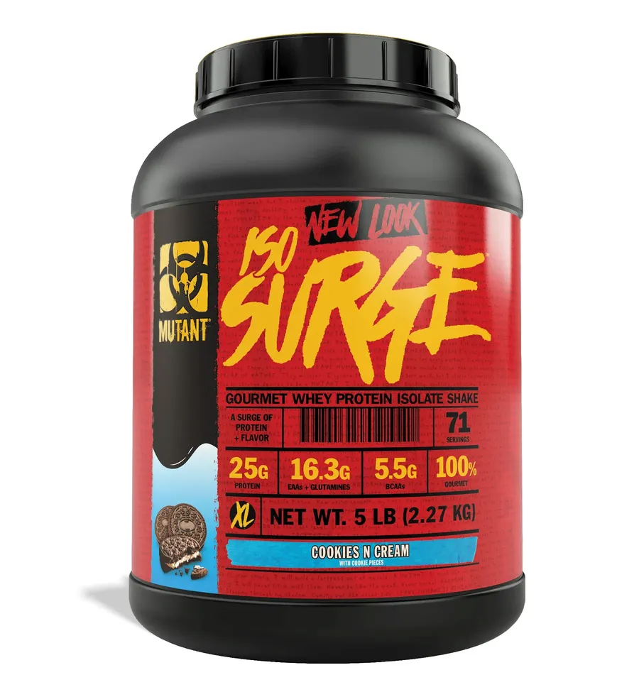 Mutant Iso Surge Whey Isolate Protein Cookies & Cream - 5 Lb