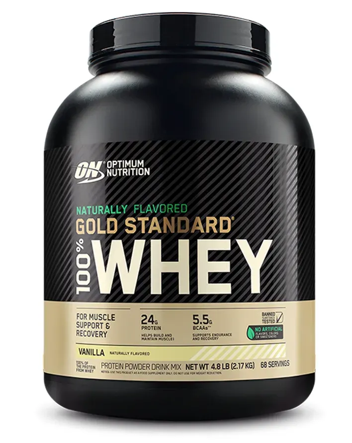 Optimum Nutrition 100% Whey Gold Standard Natural Vanilla - 4.8 Lb