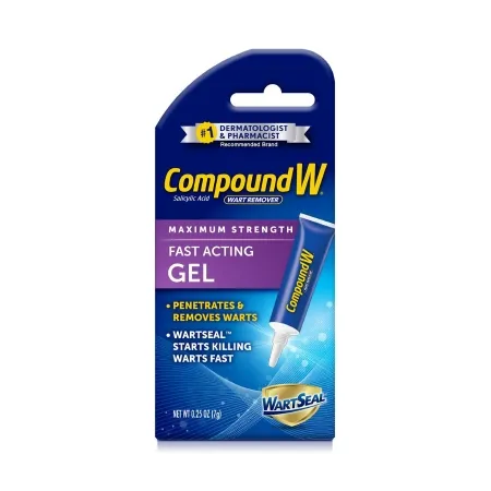 Medtech Laboratories - Compound W - 75137058507 - Wart Remover Compound W 17% Strength Gel 0.25 oz.