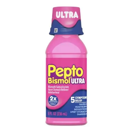 Procter & Gamble - Pepto Bismol Ultra - 37000001902 - Anti-Diarrheal Pepto Bismol Ultra 262 mg Strength Liquid 8 oz.