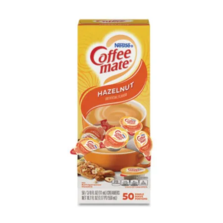 Coffee mate - NES-35180BX - Liquid Coffee Creamer, Hazelnut, 0.38 Oz Mini Cups, 50/box