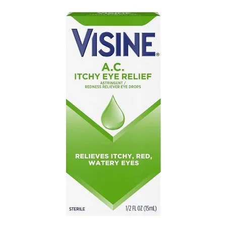 J&J - Visine AC - 00312547493772 - Irritated Eye Relief Visine AC 0.5 oz. Eye Drops