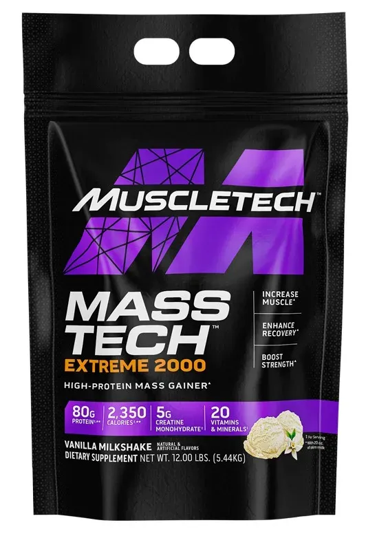 Muscletech Mass-Tech Extreme 2000 Vanilla - 12 Lb