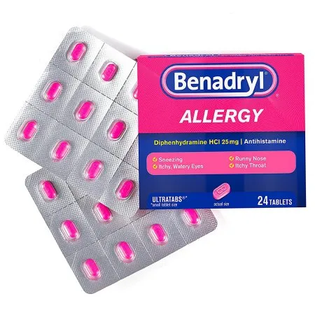 J&J - Benadryl - 10312547170311 - Allergy Relief Benadryl 25 mg Strength Tablet 24 per Box