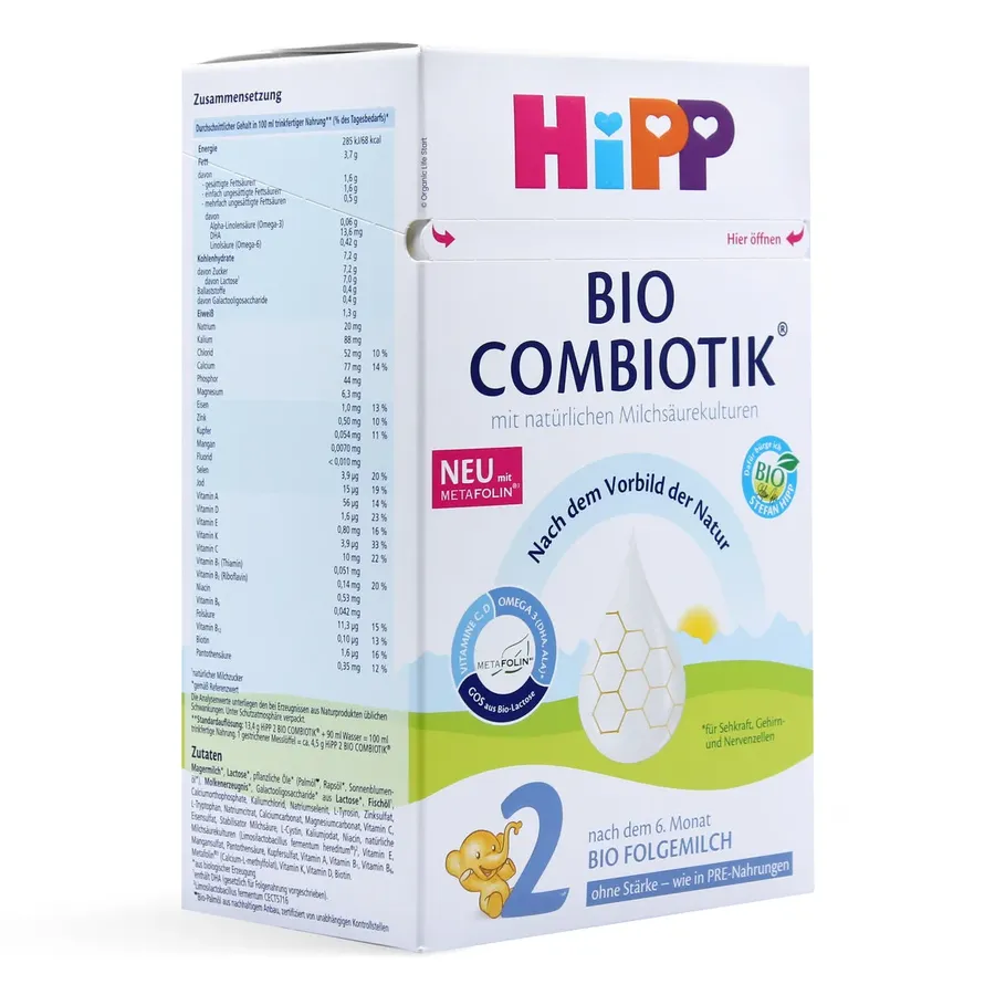 Hipp German Stage 2 - No Starch - Combiotic Organic Baby Formula