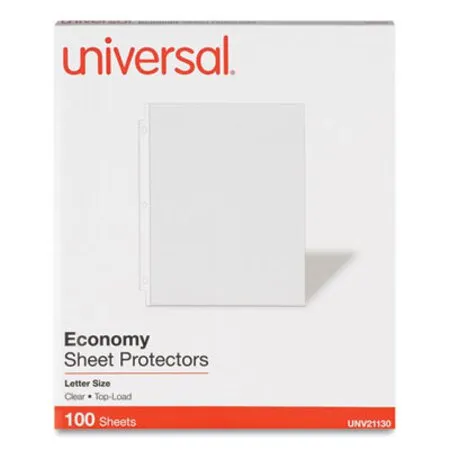 Universal - UNV-21130 - Top-load Poly Sheet Protectors, Economy, Letter, 100/box