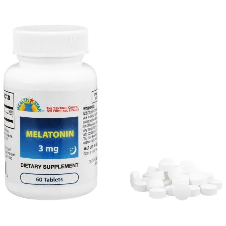 Mckesson - 864-06 - Geri Care Natural Sleep Aid Geri Care 60 Per Bottle Tablet 3 Mg Strength