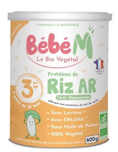 Bebe M® Vegan Anti-Reflux Organic Stage 3 Growing-Up Milk 10-36 Months (600G)