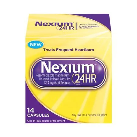Glaxo Consumer Products - Nexium 24 HR - 00573245014 - Antacid Nexium 24 HR 20 mg Strength Capsule 14 per Box