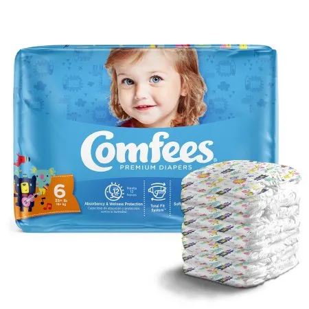Attends Healthcare Products - Comfees - CMF-6 -  Unisex Baby Diaper  Size 6 Disposable Moderate Absorbency