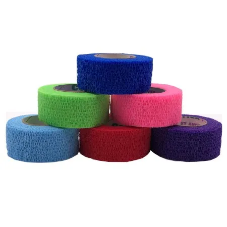 Andover Healthcare - From: 5100CP To: 5200RB-036  Andover Coated Products   CoFlex NL Cohesive Bandage CoFlex NL 1 Inch X 5 Yard Self Adherent Closure Neon Pink / Blue / Purple / Light Blue / Neon Green / Red NonSterile 12 lbs. Tensile Strength