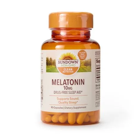 Us Nutrition - Sundown Naturals - 03076819484 - Natural Sleep Aid Sundown Naturals 90 per Bottle Tablet 10 mg Strength