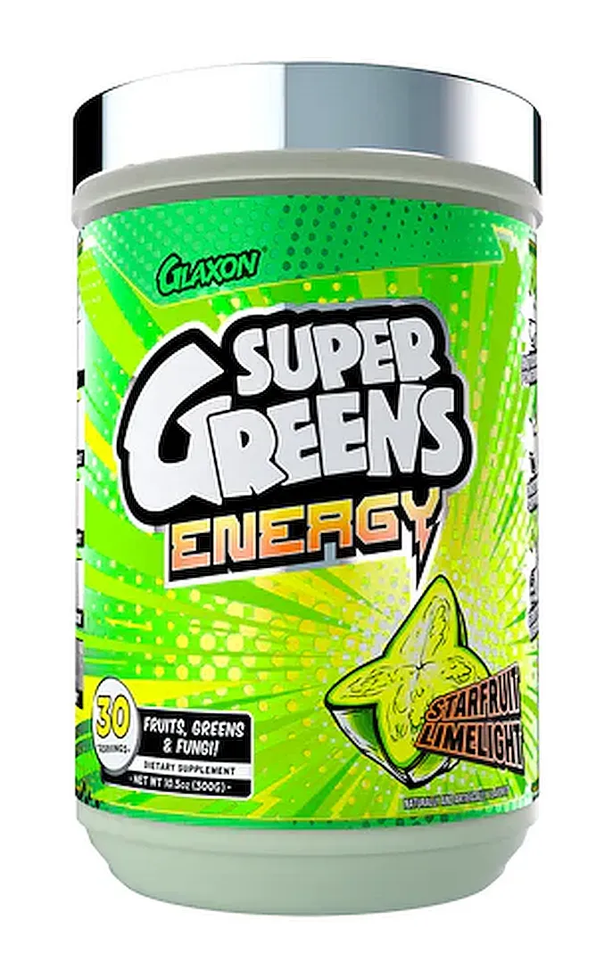 Glaxon Super Greens Energy Starfruit Limelight - 30 Servings
