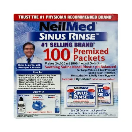 Neilmed Sinus Rinse - Neilmed Products - 5928000200 - Saline Nasal Rinse Refill Kit