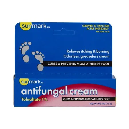 Sunmark - sunmark - 49348015529 - McKesson  Antifungal  1% Strength Cream 0.5 oz. Tube