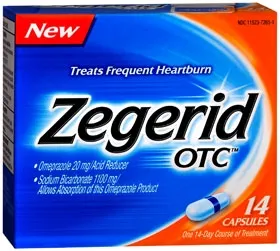 Bayer - Zegerid OTC - 11523726501 - Antacid Zegerid OTC 1100 mg - 20 mg Strength Capsule 14 per Box