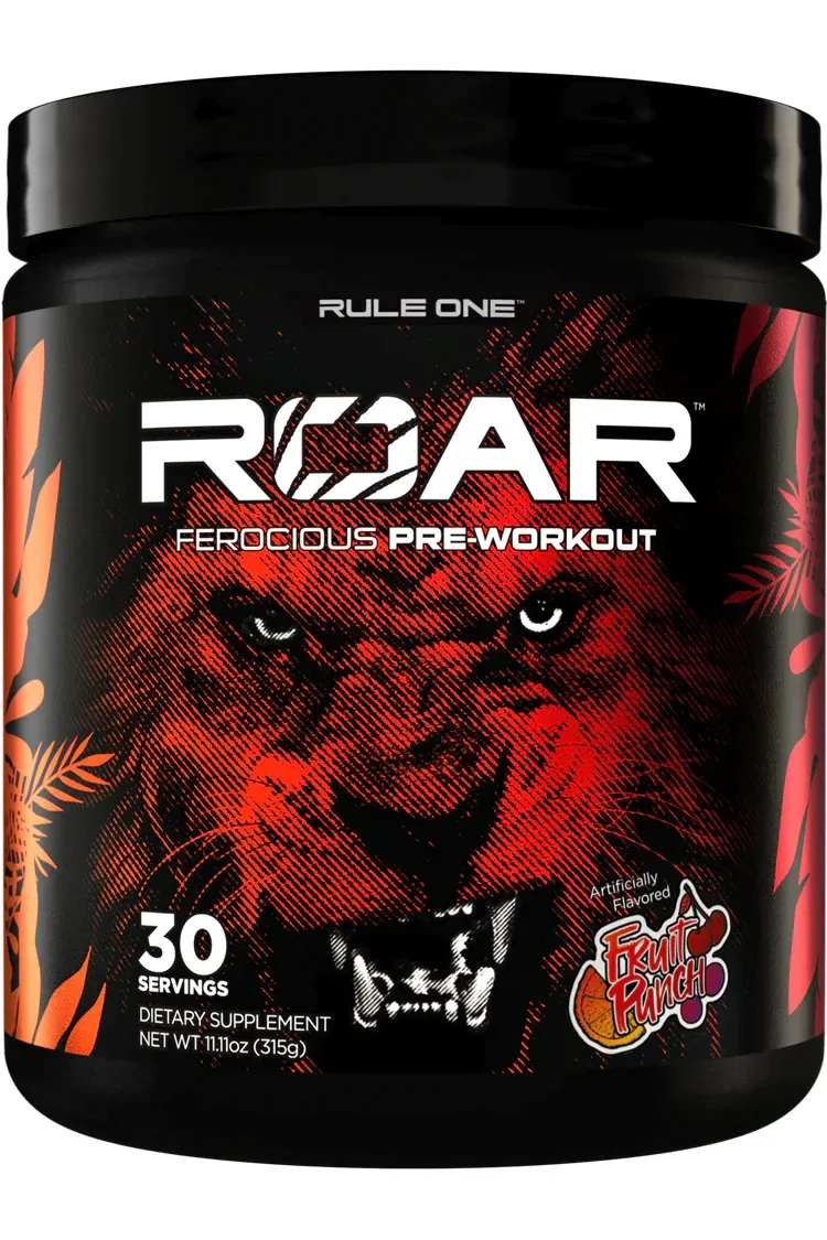 Rule 1 Roar Pre Workout Fruit Punch - 30 Servings