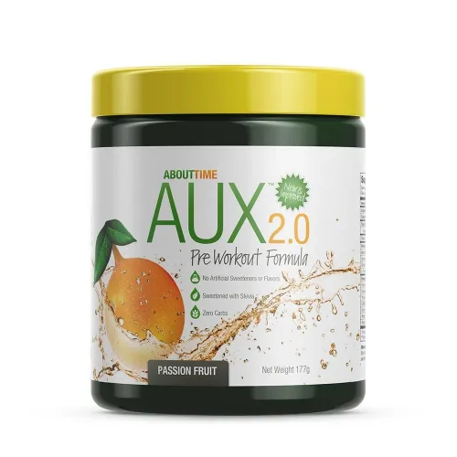 About Time Nutrition - From: 8-14577-02010-7 To: 8-14577-02011-4 - AUX Pre Workout Passion Fruit 30  Servings