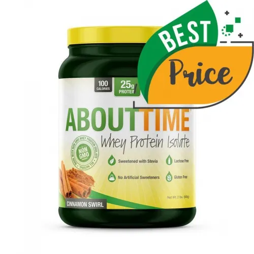 About Time Nutrition - 8-37654-31514-9 - Whey Isolate Protein - Cinnamon Swirl 32  Servings