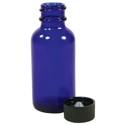 Accessories - From: 8672 To: 8673 - Cobalt Blue Boston Round Bottle with Cap 6 count