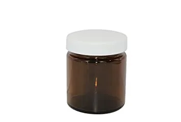 Accessories - From: 8696 To: 8698 - Amber Wide Mouth Jar with Cap 6 count