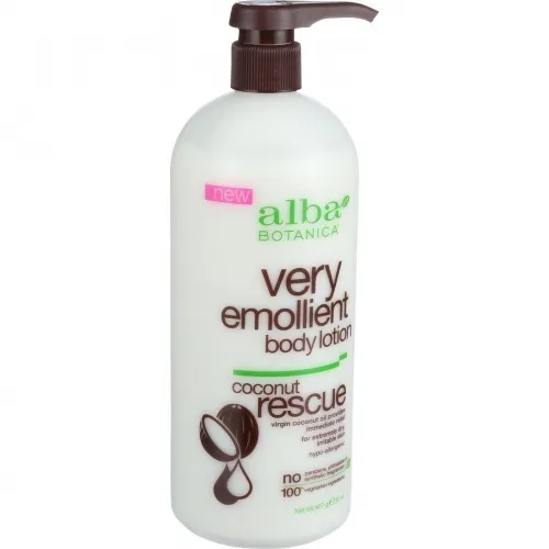 Alba Botanica - 11036 - 1603810 - Body Lotion - Very Emollient - Coconut Rescue - 32 oz