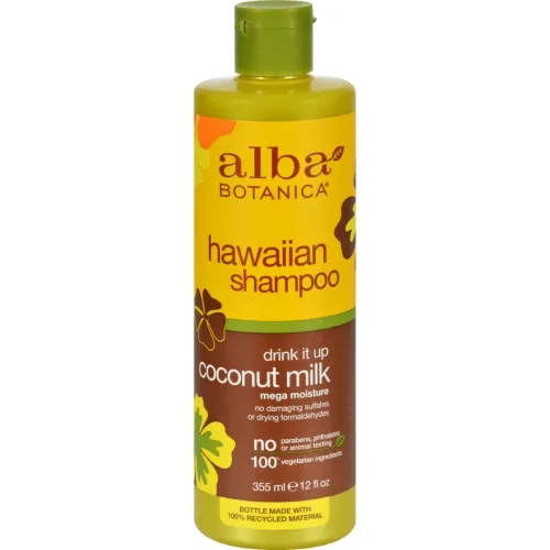 Alba Botanica - 11855 - 258095 - Natural Hawaiian Shampoo Drink It Up Coconut Milk - 12 fl oz